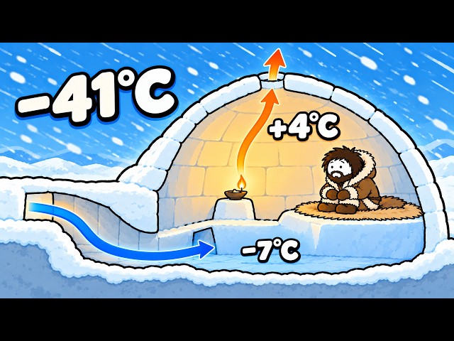 How Did Inuit Igloos Stay Warm at −50°C Without Electricity?
