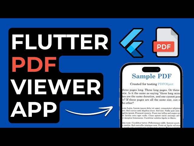 Build a PDF Viewer App in Flutter (2024)