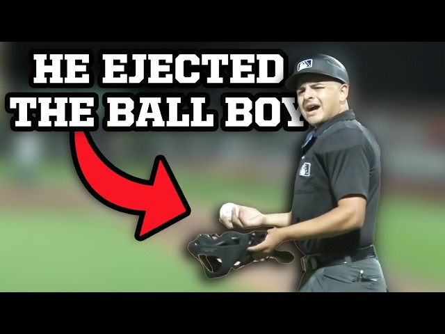 Ball boy gets ejected for aggressively handing the baseballs to the umpire, a breakdown