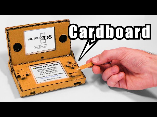 Making a Nintendo DS out of Cardboard