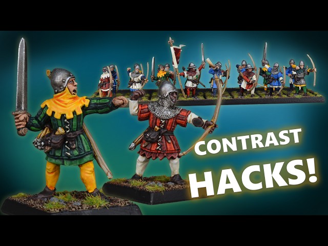 Contrast Hacks! Painting Classic Bretonnian Archers | Warhammer The Old World Tutorial