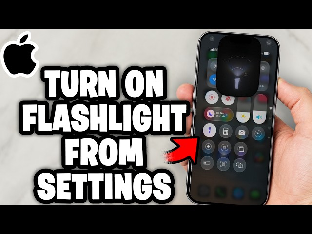 How To Enable iPhone Flashlight
