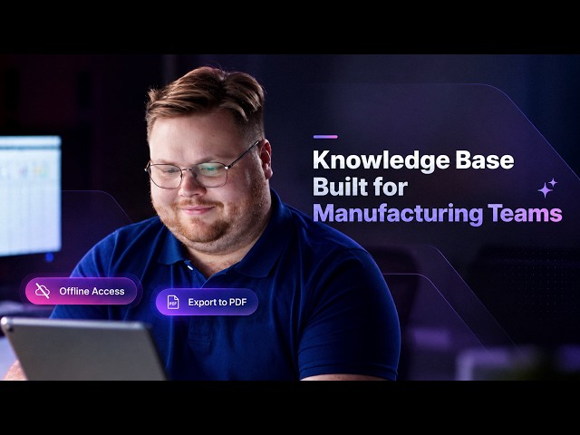 Knowledge Base Software for Manufacturing: Offline Docs, PDF & Version Control