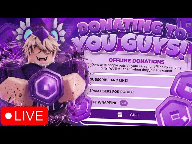 [🔴LIVE] Utitled Donation Game 🎉||💸DONATING TO VIEWERS🎁 || TTS = 5+ 💰