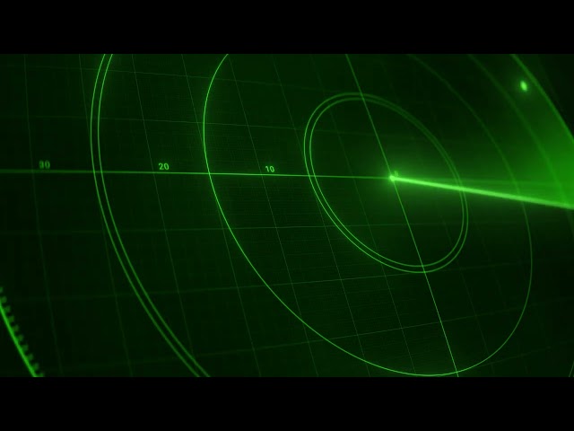 Radar HUD Close-up - Realistic 4K Seamless Loop