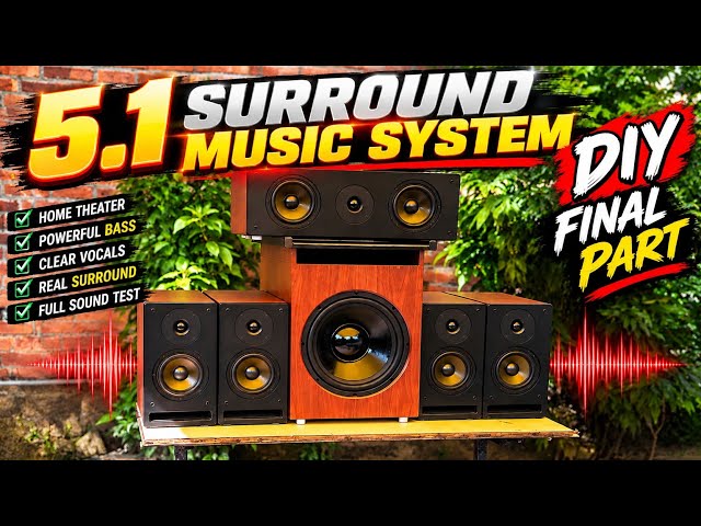 5.1 SURROUND SOUND SYSTEM | DIY HOME THEATER | FULL SOUND TEST