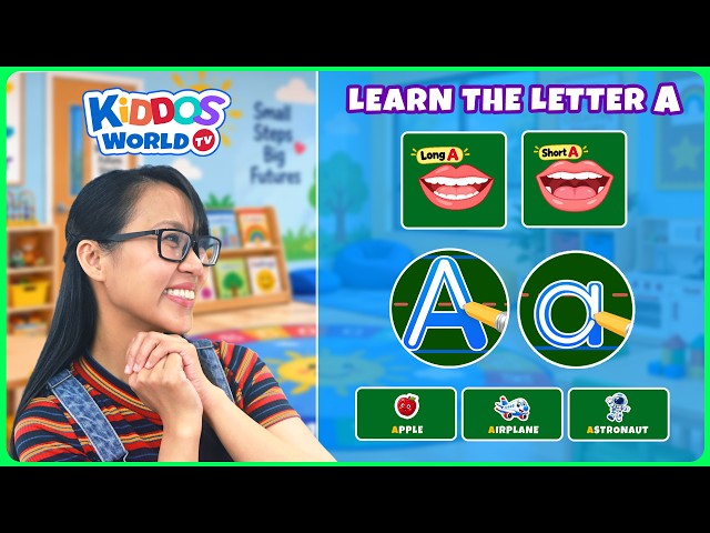 Learn the Letter A with Miss V! | Writing, Phonics, Words & Fun ABC Activities for Kids