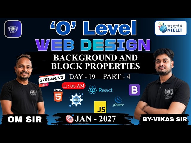 #olevel O Level Web Designing | Background and Block Properties | Day 19 | part 4 | #webdesign