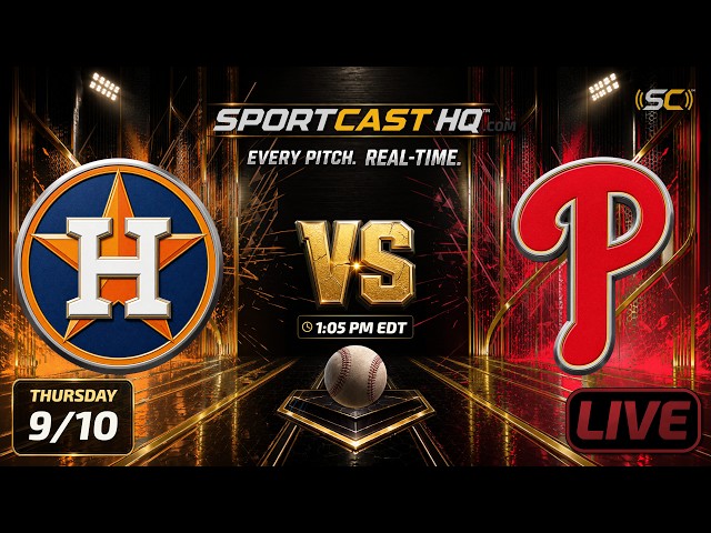 🔴 Astros vs Phillies LIVE 9/10 | HOU @ PHI | Every Pitch | Realtime | MLB LIVE