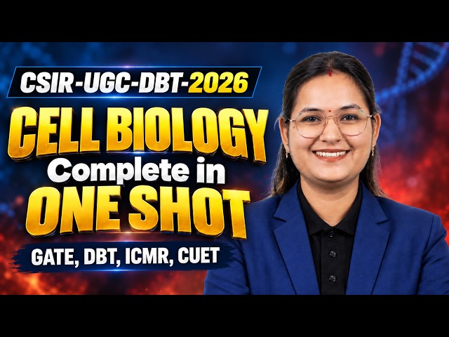 Cell Biology ONE SHOT | UGC-CSIR-DBT Life Science | Unit 1 | Dr. Ravina Rai | Dec 2026 |