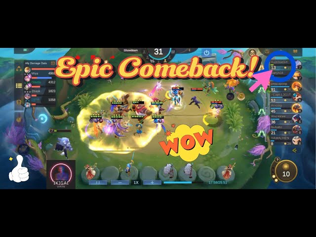 CLUTCH PLAY WITH 13% HP LEFT | MAGIC CHESS | MOBILE LEGENDS