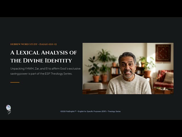 A Lexical Analysis of the Divine Identity in Isaiah 43:11-12