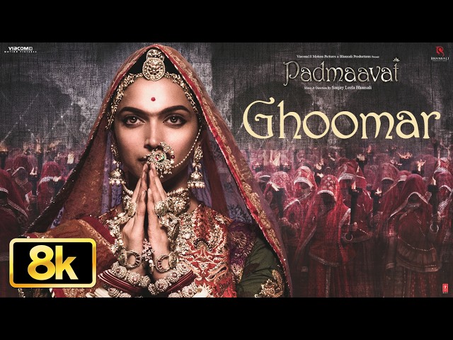 Ghoomar 8K Full Video Song | Deepika Padukone | Shahid Kapoor | Shreya Ghoshal | Swaroop Khan