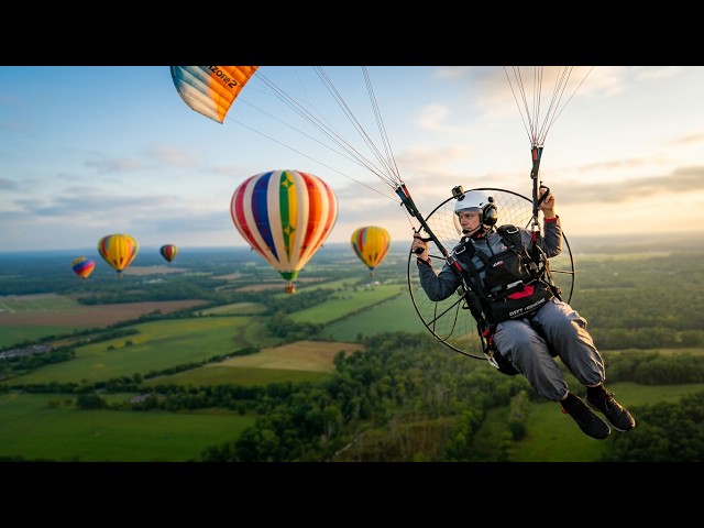 Paramotor Adventure with Hot Air Ballons