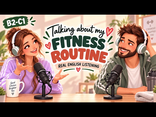 English Podcast For Learning English | Real English Conversation Practice Talk About Fitness Routine