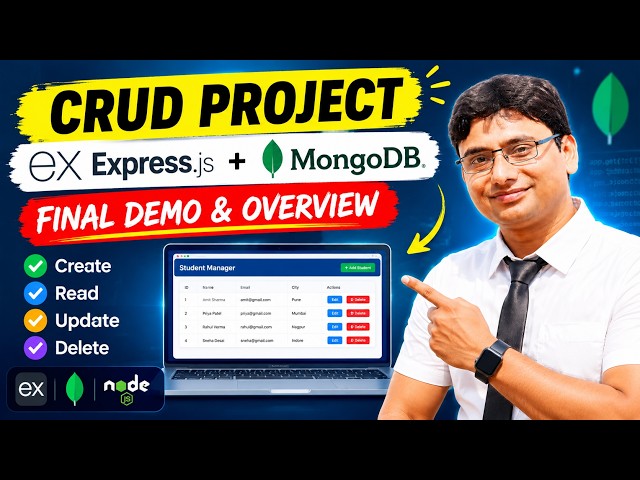 Express.js + MongoDB CRUD Application | Real Full Project Walkthrough Before Coding