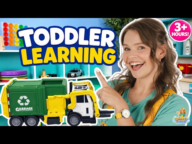 Learn to Talk for Toddlers | First Words, Numbers, Colors, ABCs, Animals | 3+ Hour Toddler Learning