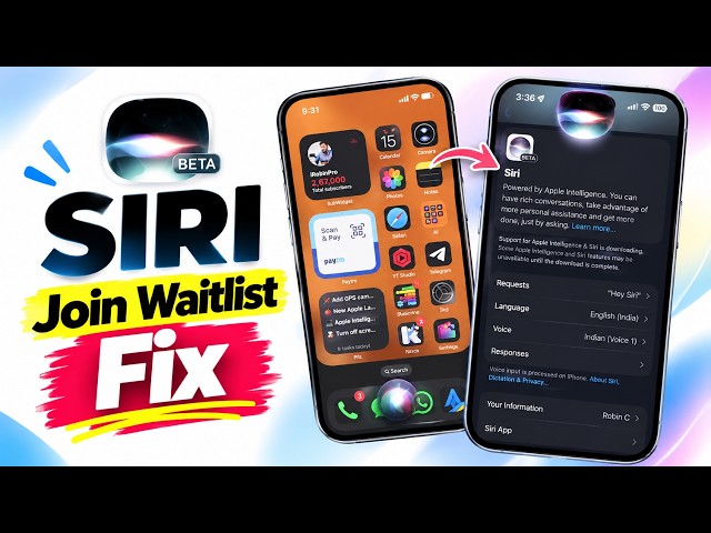 SIRI AI Join Waitlist after iOS 27 Update?