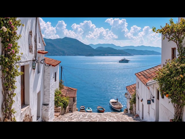 Coastal Village Street Loop 4K No Copyright