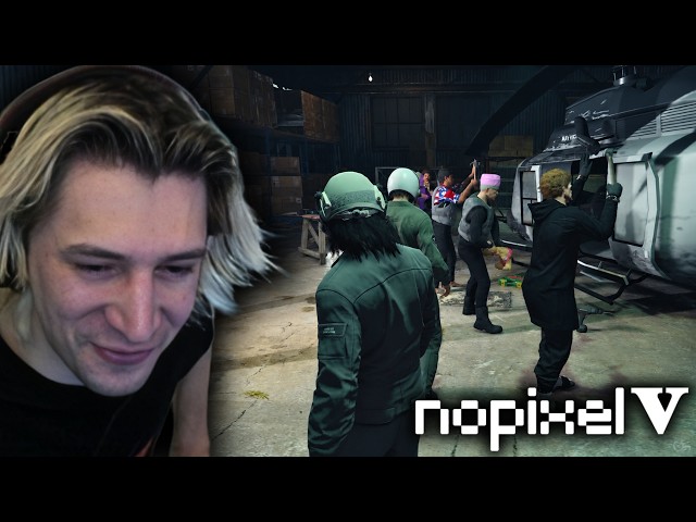 xQc HELICOPTER Repairs ft. Ronald Otterman | GTA RP NoPixel V