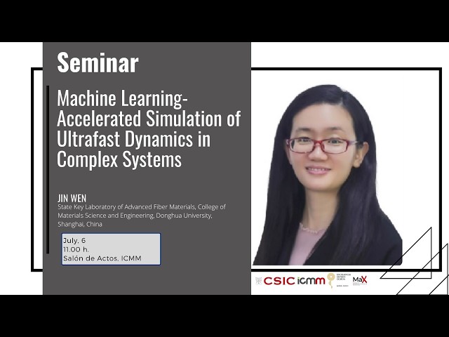 Machine Learning Accelerated Simulation of Ultrafast Dynamics in Complex Systems, by Jin Wen