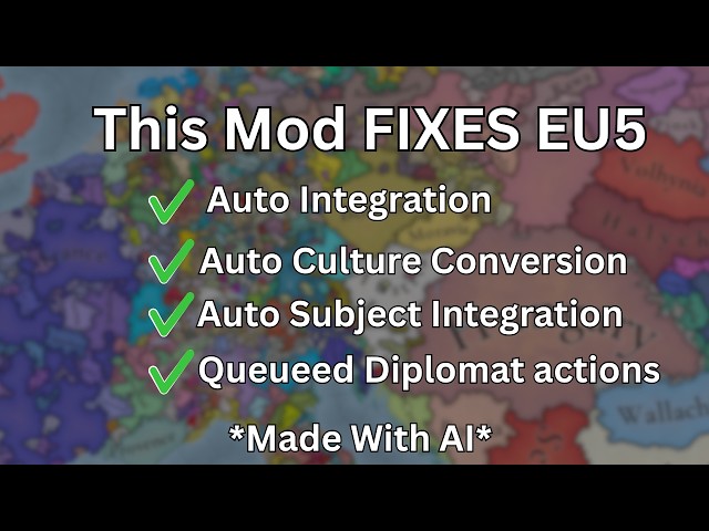 I used AI To FIX EU5...(QOL Mod)