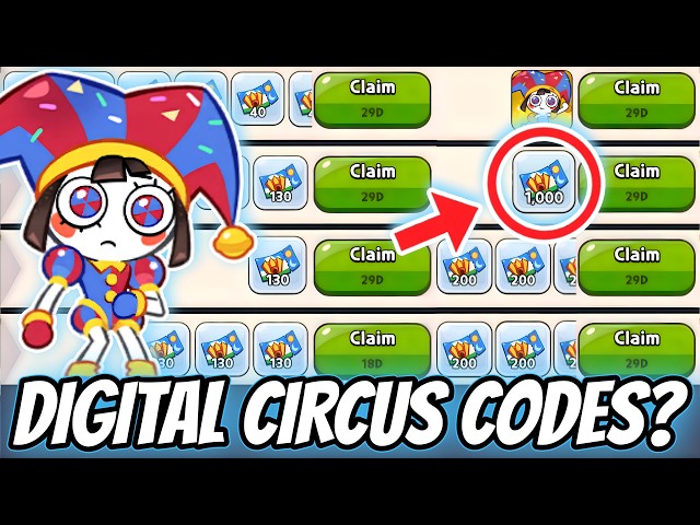 Digital Circus Tickets CODES and Full Farming Guide ⚠️