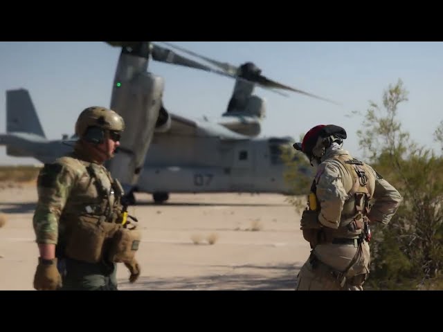 MV-22 Osprey Hoisting Operations at Weapons and Tactics Instructor Course