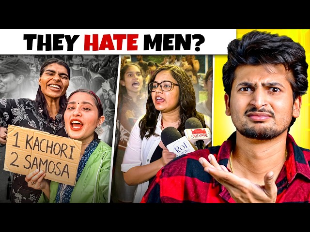 MEN CRYING BECAUSE WOMEN PROTESTERS DEMEANING THEM !!