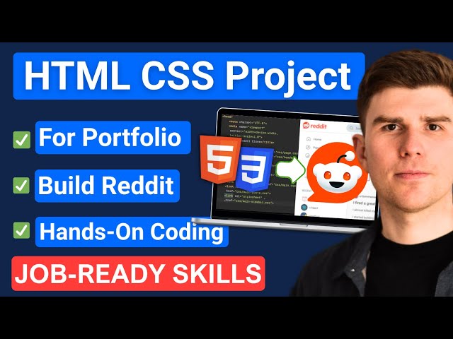 Your First Big HTML & CSS Project in 6 Hours: Simplified Reddit Clone