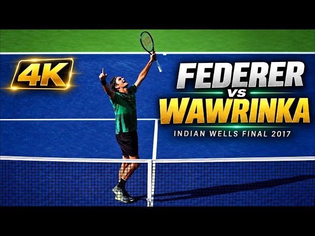 Roger Federer vs Stan Wawrinka - Indian Wells Final 2017 ● 4K Highlights