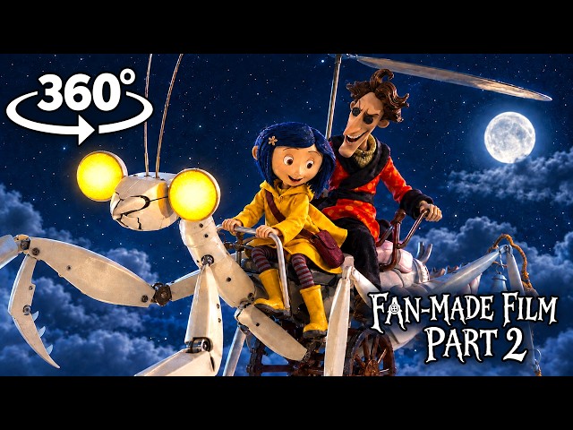360° Coraline Other Father's Trap | Fan-Made Movie Collection Part-2 (Scary VR 360 4K Video)