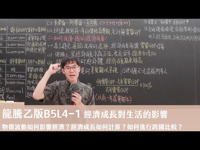 龍騰乙版B5L4-1經濟成長對生活的影響 X 丹尼老師的公民教室