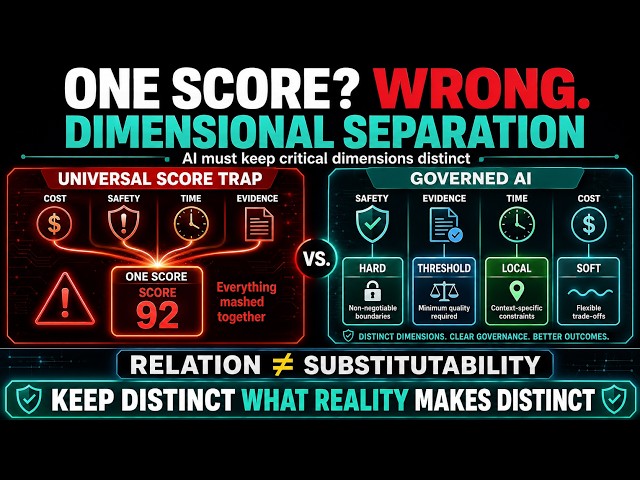 Why AI Shouldn’t Reduce Everything to One Score | Dimensional Separation Explained