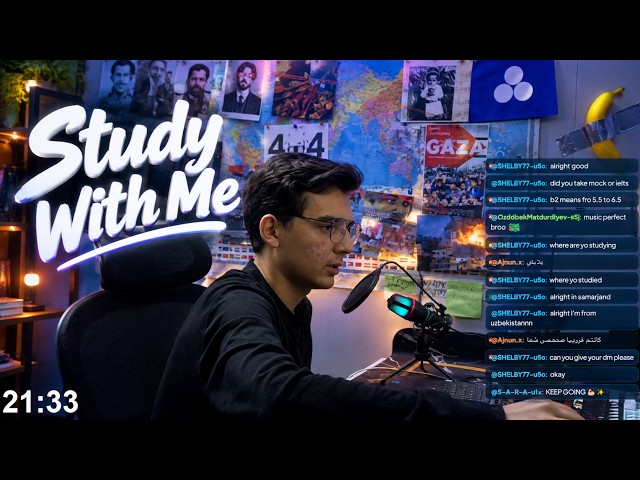 🔴 LIVE | Study With Me 📚 | 7- Hours | Pomodoro 60/10