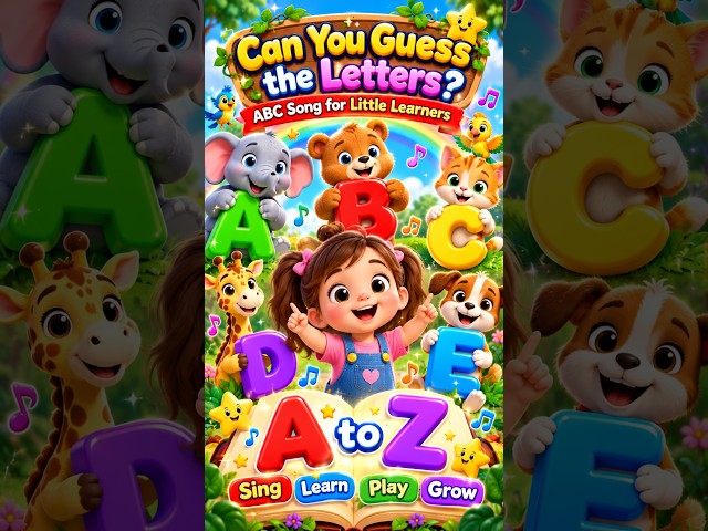 Kids Can You Guess the Letters? 🐘 ABC Song for Little Learners | Magic Cubby #Kids #ABC #learning