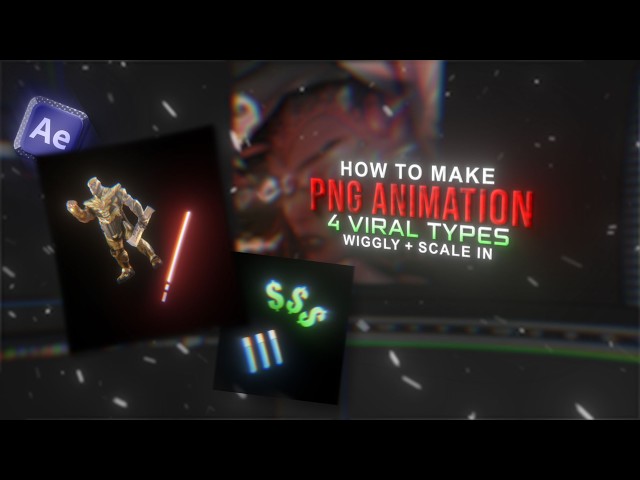 How to make PNG Animation | 4 Viral Types | After Effects Tutorial