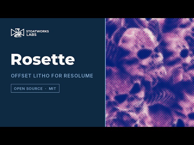 Rosette — offset litho as an effect, for Resolume (free, open source)