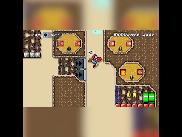 2-3 Calamity Canyon by ◆DRΑGΟΟΝ◆ #shorts 🍄Super Mario Maker 2 ◆ Switch 2 ◆ No Commentary #eci