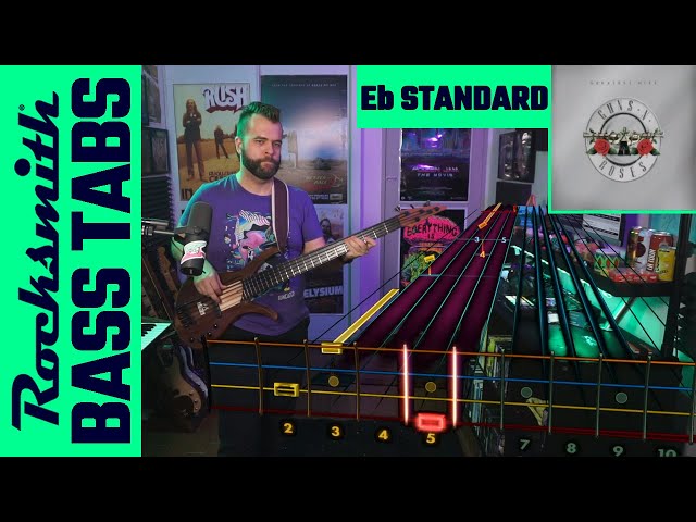 Guns N' Roses－Sweet Child O' Mine｜Bass Tabs [Eb Standard][Rocksmith]