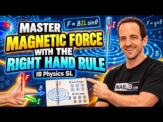 Magnetic Force on Charges & Currents Explained | Right-Hand Rule | IB Physics SL