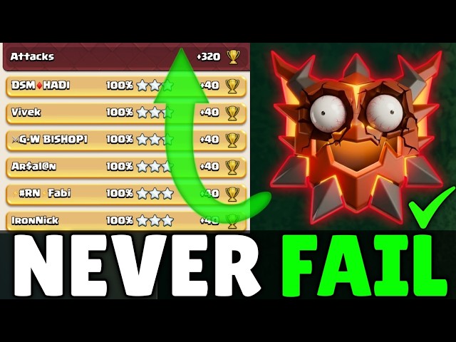 +320 Trophy Never Fails | x8 THROWERS + x3 RUIN WITCH SPAM attack Strategy Is REALLY Strong META!