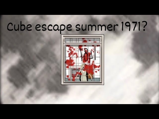 Cube escape game summer ☀️ 1971?  @RustyLake