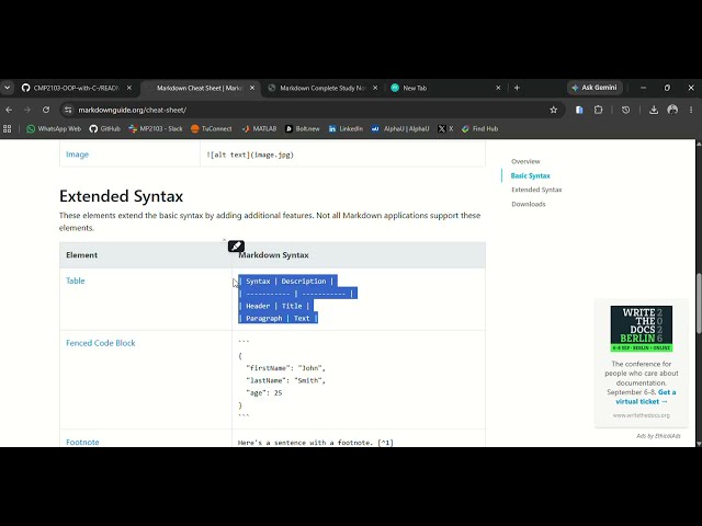 Learn how to use Markdown in just a few minutes!