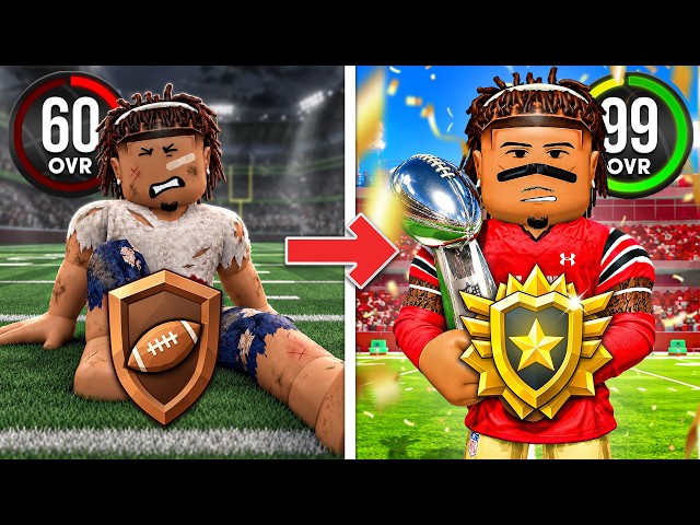 I Went from NOOB to MAX RANK In the *NEW* Roblox Football Game