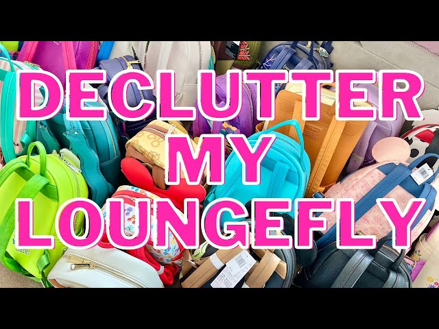 Decluttering My Disney Loungefly Backpacks #disney #loungefly #disneyloungefly #loungeflybackpack