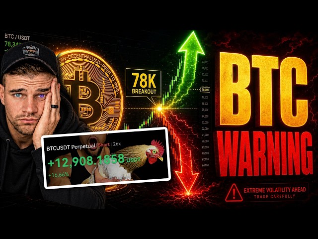 BITCOIN WARNING: This Could Change EVERYTHING Tomorrow 🚨 (LIVE TRADING)