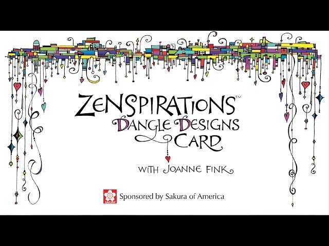Zenspirations Dangle Designs for Lettering and Handmade Cards - Easy & Elegant Technique