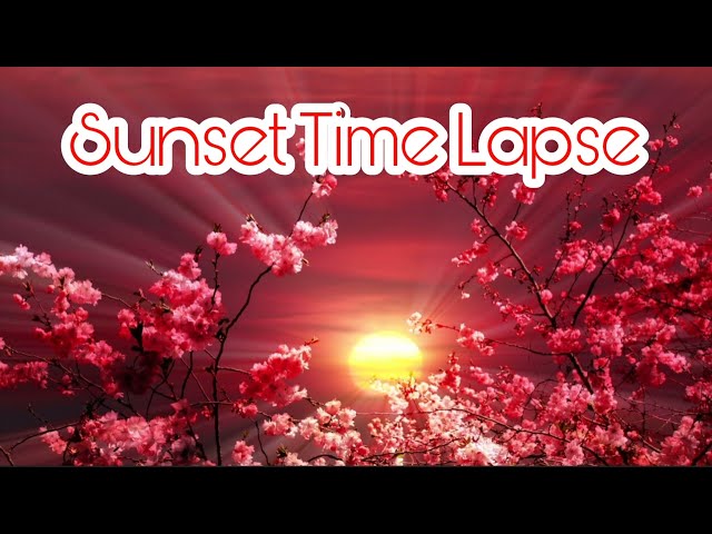 🌹Timelapse of a SUNSET with stress-relieving music 8k🌹