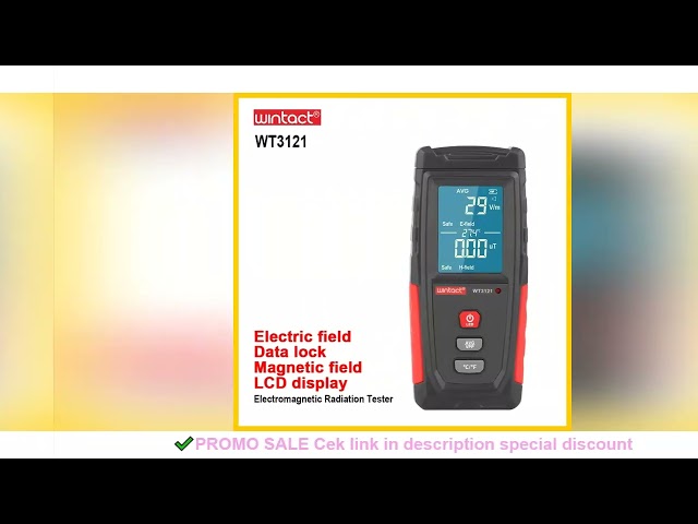 WINTACT EMF tester Electromagnetic Field Radiation Detector Tester Emf Meter Handheld Portable Emiss